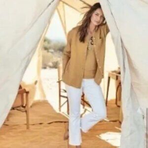 J Jill love linen button down top